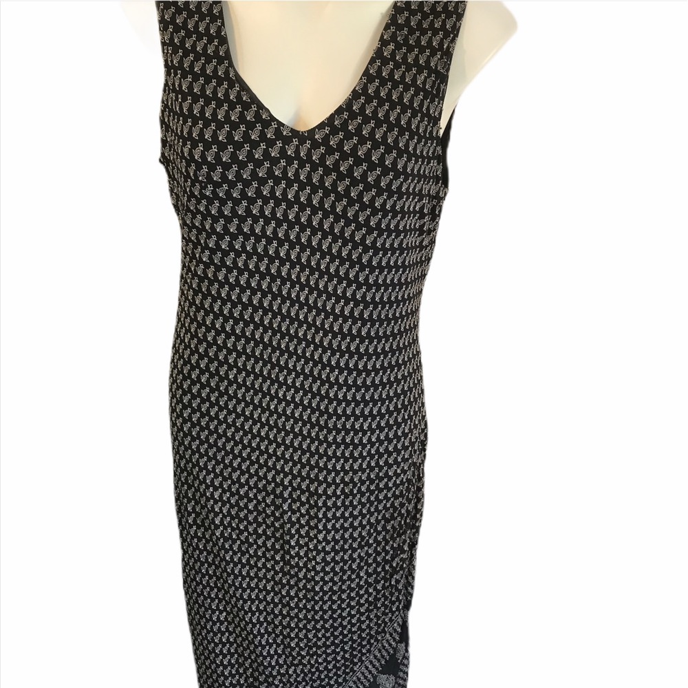 Chico’s beaded black and white dress NWT